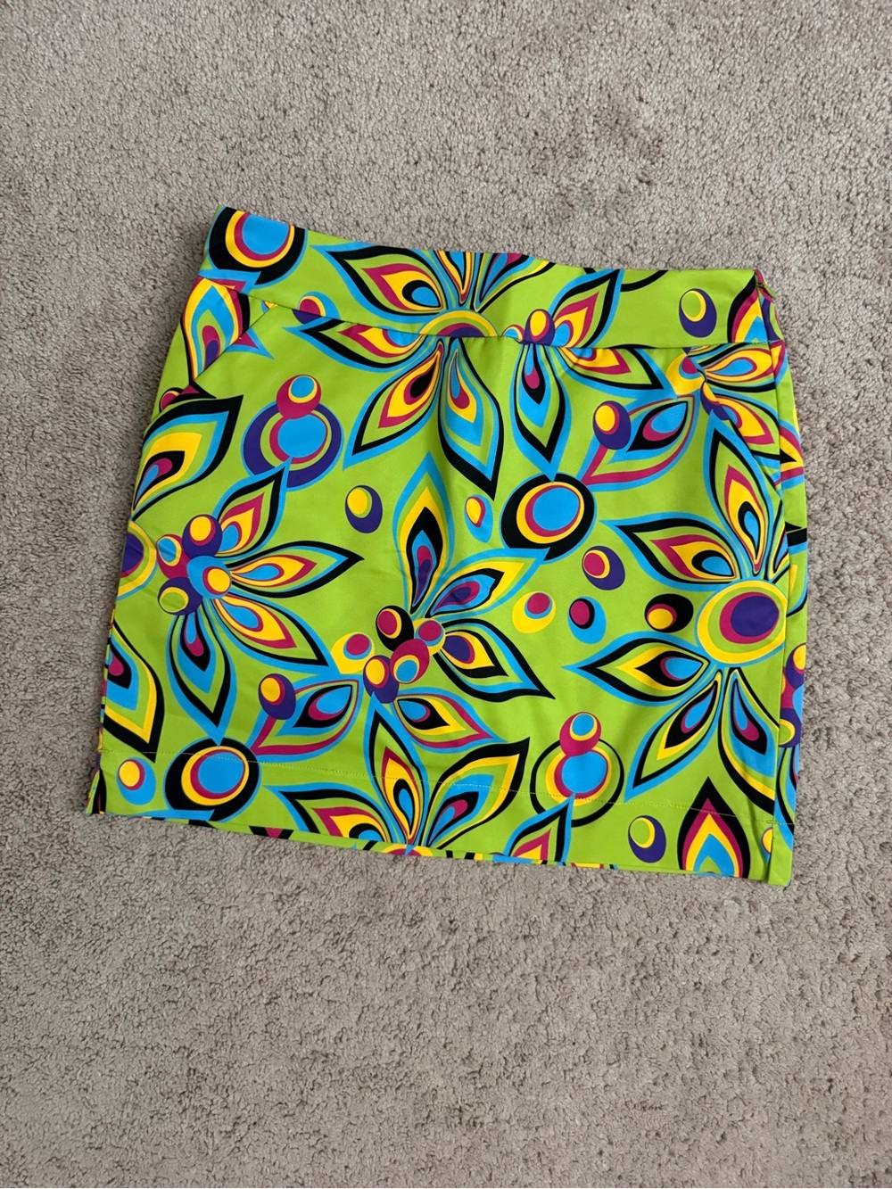 Loudmouth Vibrant Lime Green Floral Golf Skort
